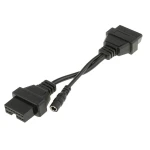 OBD1 til OBD2 kabel til Mitsubishi og Hyundai - 12Pin til 16Pin diagnoseadapter