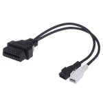 OBD2 2x2 til 16-pin kabel kompatibel med VW Audi Seat Skoda VAG adapter