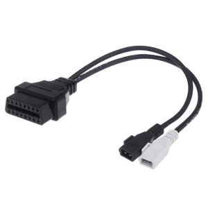 OBD2 2x2 til 16-pin kabel kompatibel med VW Audi Seat Skoda VAG adapter