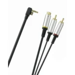 S-Video-kabel til PSP 2000 Slim med 24K guldbelagte stik til TV