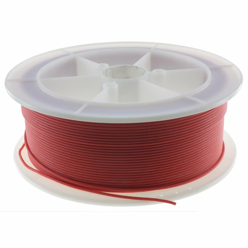 Rød 22 AWG silikonekabel op til 200º og 600V