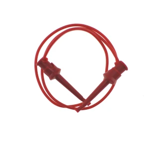 satkit Testkabel med krokodillenæb 50 cm rød TL2218 - 20 AWG til elektroniske målinger
