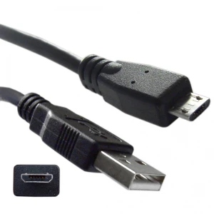 USB 2.0 til MicroUSB-kabel 1m M/M - satkit til mobil og tablet