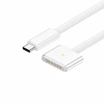 USB-C til MagSafe 3 140W kabel til MacBook Pro og Air – 2 m flettet, White