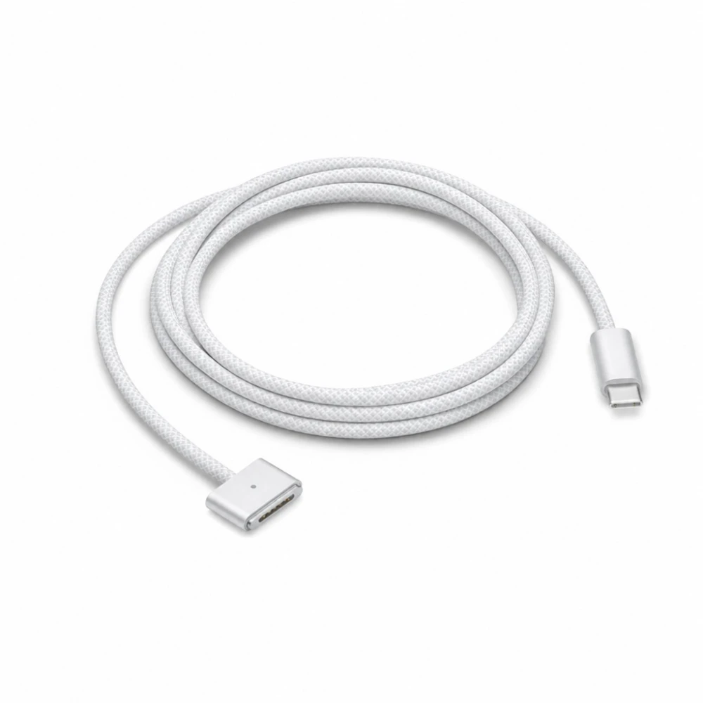 USB-C til MagSafe 3 140W kabel til MacBook Pro og Air – 2 m flettet, White