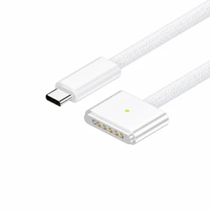 USB-C til MagSafe 3 140W kabel til MacBook Pro og Air – 2 m flettet, White