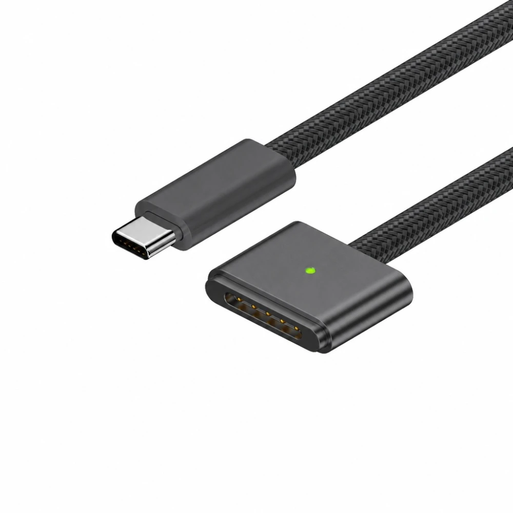 USB-C til MagSafe 3 140W kabel til MacBook Pro og Air – 2 m flettet, Space Grey
