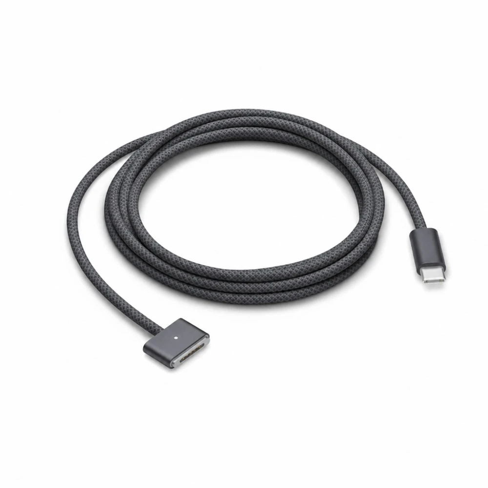 USB-C til MagSafe 3 140W kabel til MacBook Pro og Air – 2 m flettet, Space Grey