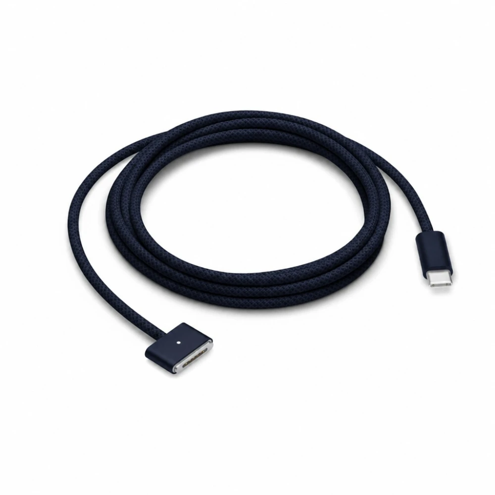 USB-C til MagSafe 3 140W kabel til MacBook Pro og Air – 2 m flettet, Midnight