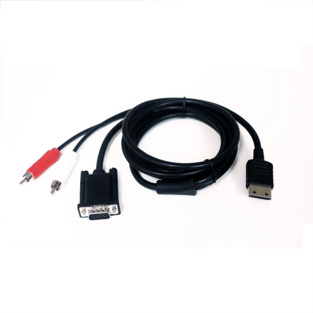 Sega Dreamcast VGA-kabel med lyd til tv og skærm