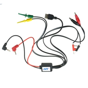 Excel strømforsyningskabler med USB, krokodillenæb og clips