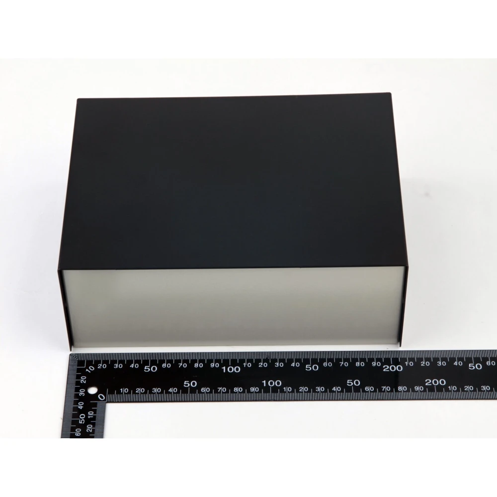 Caja metálica para proyectos 210x155x80mm con tornillos para cierre seguro