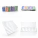 Batteriholder Boks 10× 18650 Gennemsigtig Plast Stor Kapacitet