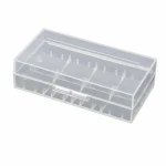 Batteriholder Æske 2× 20700 21700 Transparent Plastik Opbevaring