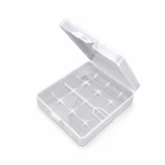 Batteriholder Opbevaringsboks 4× 18650 Transparent Plastik Beskyttelse