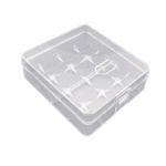 Batteriholder Opbevaringsboks 4× 18650 Transparent Plastik Beskyttelse