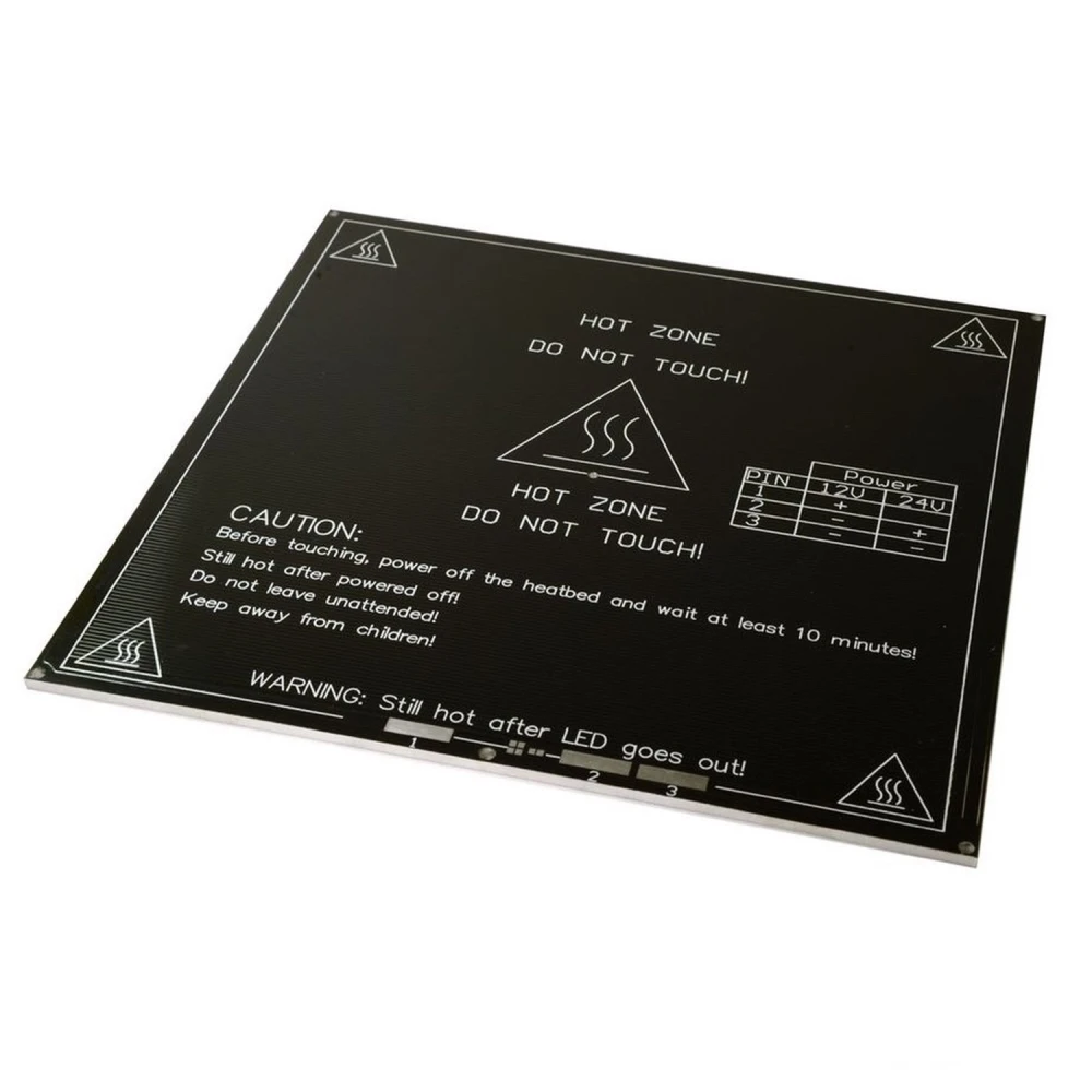 Opvarmet aluminiumsbed MK3 200x200 til Prusa 3D-printer