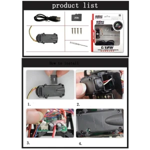 HD-kamera til quadcopter U12W kompatibel med U818A og U829A