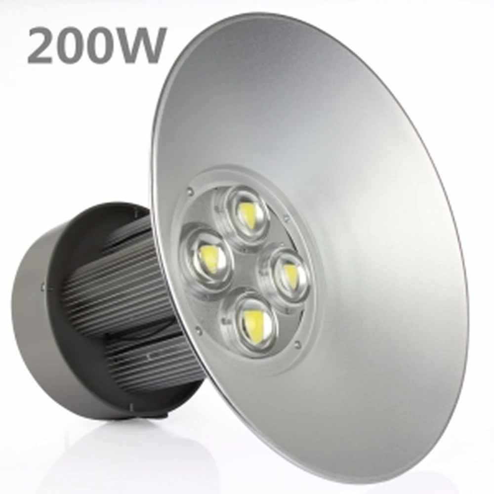 LED high bay 200W 6000K, stærkt lys, PF 0,95, 100% reel effekt