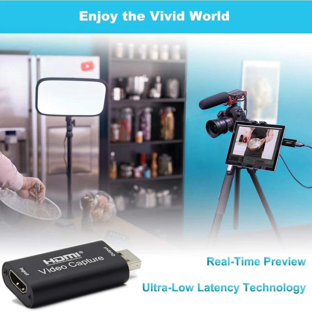 HDMI USB videooptager 1080P til streaming, gaming og videomøder