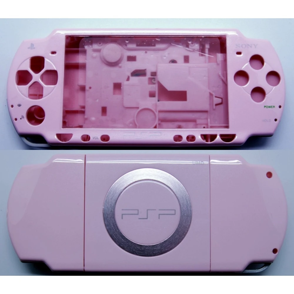 Komplet PSP 2000 cover pink med knapper til PSP Slim