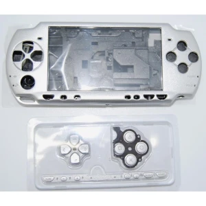 Komplet PSP 2000 Slim cover i sølv med knapper til reparation