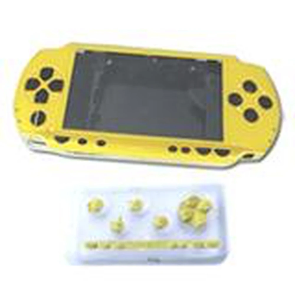 Komplet PSP cover i gul med knapper til reparation
