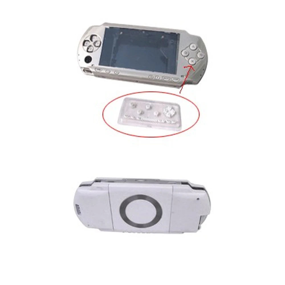 Komplet PSP-cover hvid med knapper til reparation og tilpasning