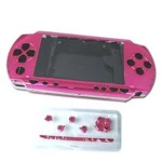 Komplet PSP-cover i rosa med knapper til reparation og tilpasning