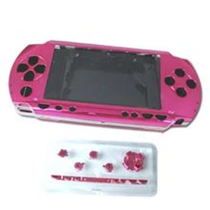Komplet PSP-cover i rosa med knapper til reparation og tilpasning