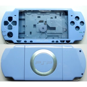Komplet PSP2000-cover i lyseblå med knapper til reparation
