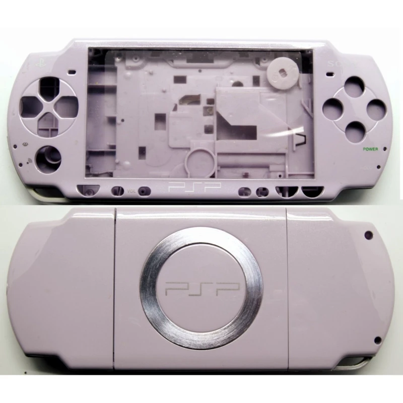 Komplet PSP2000 slim cover i violet med medfølgende knapper