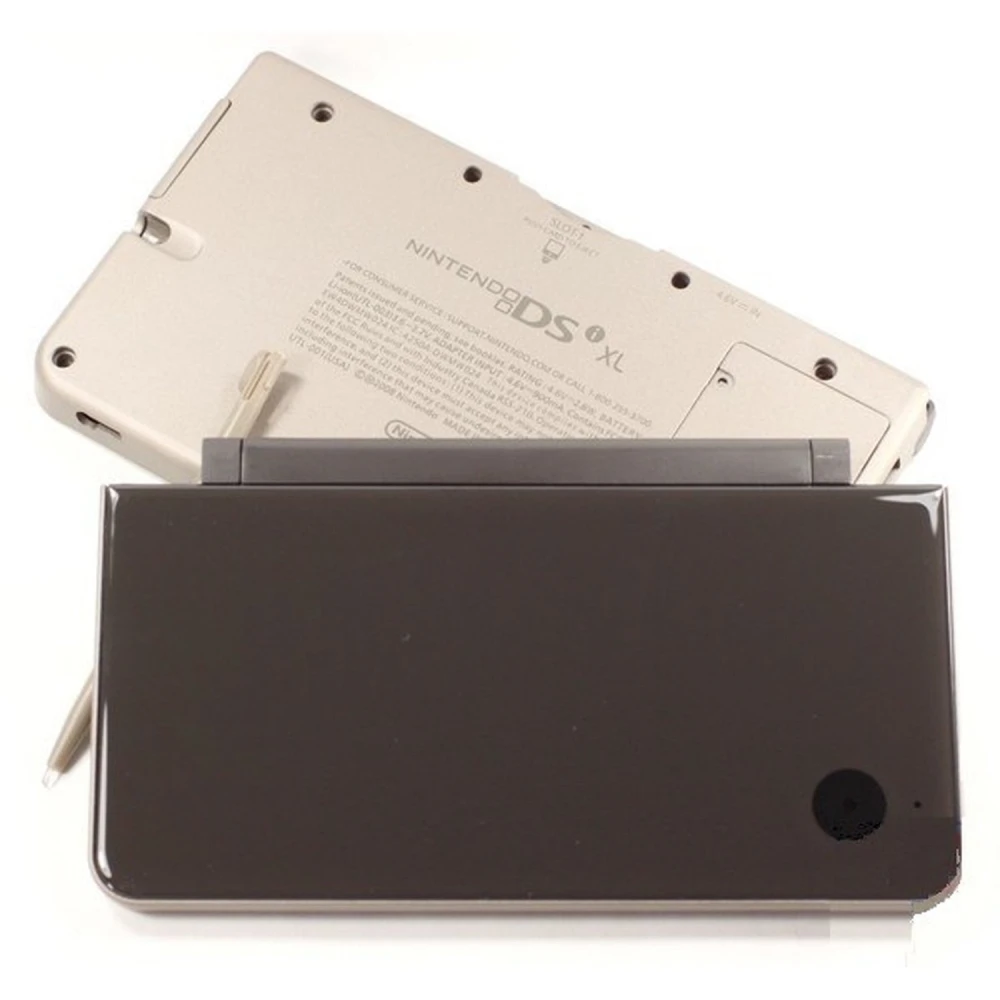 Nintendo DSi XL cover brun - komplet reservedel med knapper og skruer