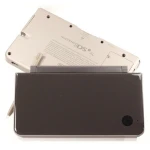 Nintendo DSi XL cover brun - komplet reservedel med knapper og skruer