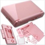 Pink erstatningsskal til Nintendo DS Lite til komplet udskiftning og personlig tilpasning