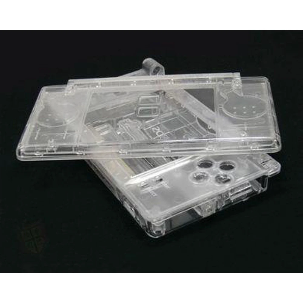 Transparent udskiftningsskal til Nintendo DS Lite - komplet reparationssæt