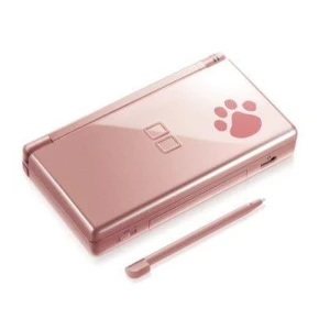 Cover replacement til Nintendo DS Lite Nintendogs med rosa metalisk design