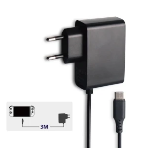 Nintendo Switch oplader med 3 meter kabel og 5V 2.4A