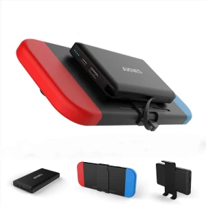 Bærbar Powerbank til Nintendo Switch 10000mAh kompakt batteri sort