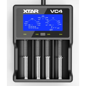XTAR VC4 universal oplader til Li-Ion batteri med innovativ LCD