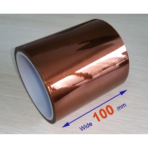 Varmebestandig Kapton tape 100mm til lodning og reparation