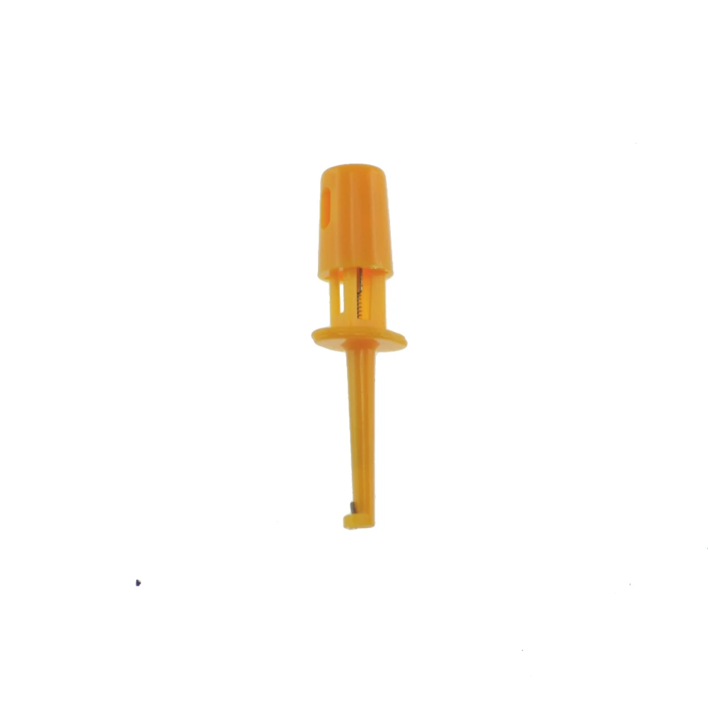 Orange forbindelsesclip til prøvesonde med enkle kroge 4 cm