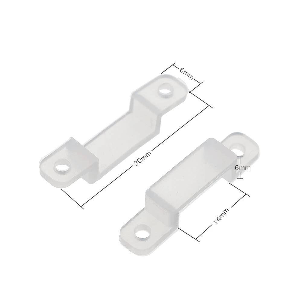 Transparent silikoneklips til LED-strips 12V