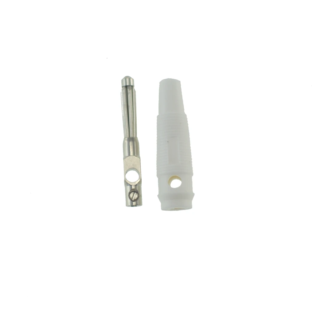 4mm bananstik hvid BP4526 til specialkabler Satkit