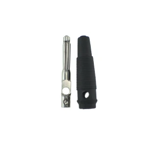 4 mm sort bananstik BP4526 fra Satkit til målekabler