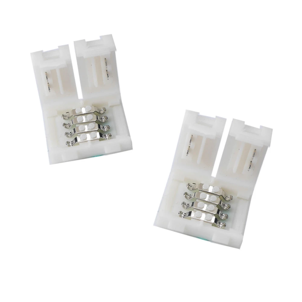 LED clip connector 4 pin 10mm 5050 RGB til LED strips