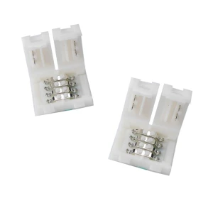 LED clip connector 4 pin 10mm 5050 RGB til LED strips