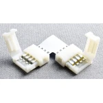 LED L-formet connector 4 pin 10mm 5050 RGB til LED-strips YourLed