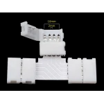 LED T-stik 4 pin 10mm 5050 RGB til LED-strips YourLed