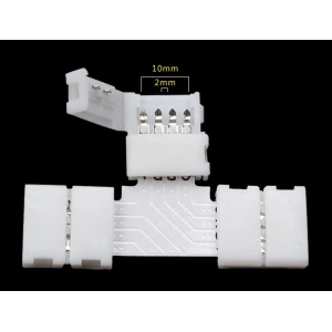 LED T-stik 4 pin 10mm 5050 RGB til LED-strips YourLed